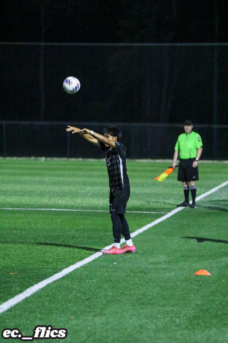 Alex Vasquez throws the ball in vs Bishop Chatard vs Bishop Chatard.